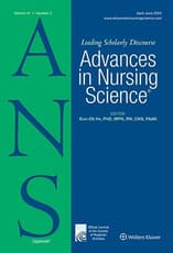 Advances in Nursing Science