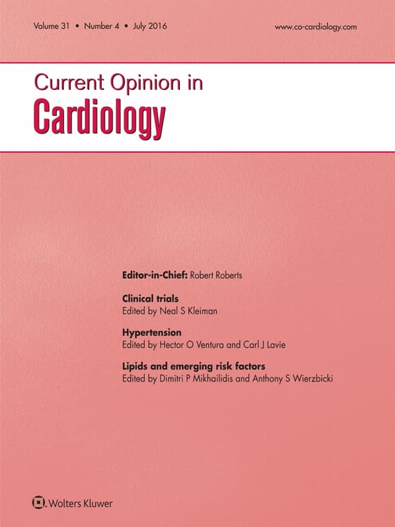 Current Opinion in Cardiology