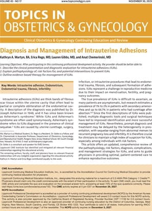 Topics in Obstetrics & Gynecology
