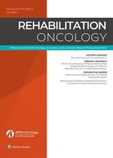 Rehabilitation Oncology Online