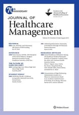 Journal of  Healthcare  Management