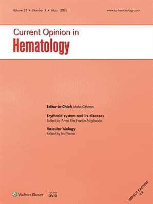 Current Opinion in Hematology Online