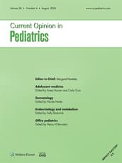 Current Opinion in Pediatrics Online