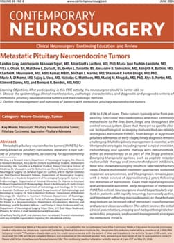 Contemporary Neurosurgery