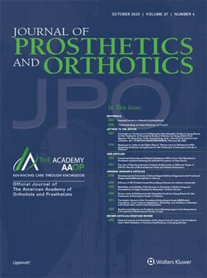 Journal of Prosthetics and Orthotics Online