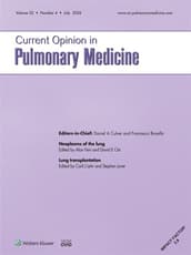 Current Opinion in Pulmonary Medicine Online
