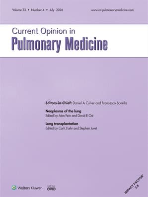 Current Opinion in Pulmonary Medicine Online