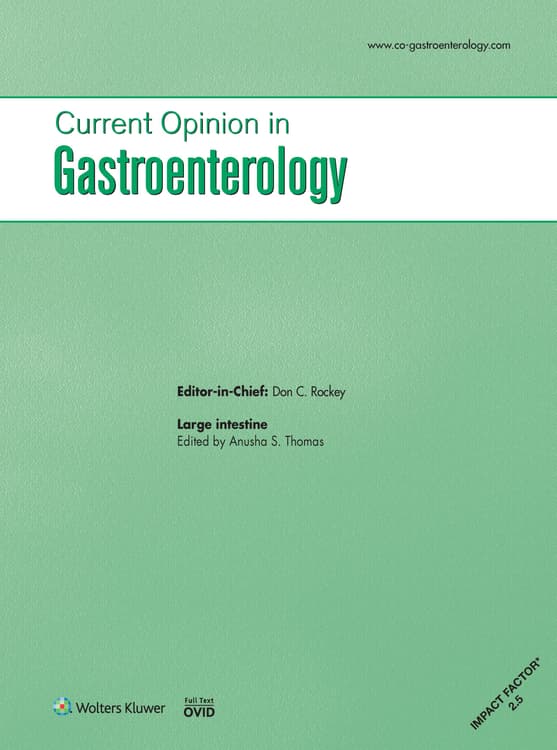 Current Opinion in Gastroenterology Online
