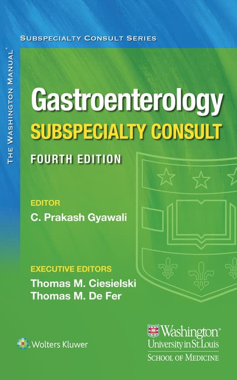 Washington Manual Gastroenterology Subspecialty Consult