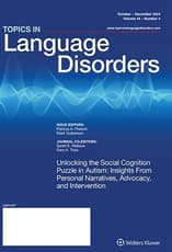 Topics in Language Disorders Online