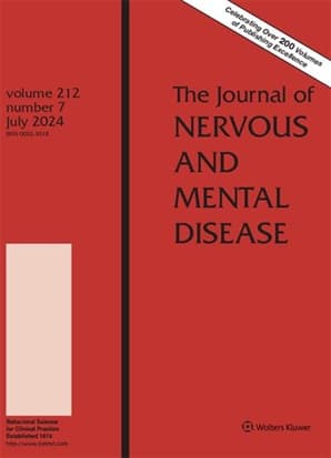 Journal of Nervous and Mental Disease