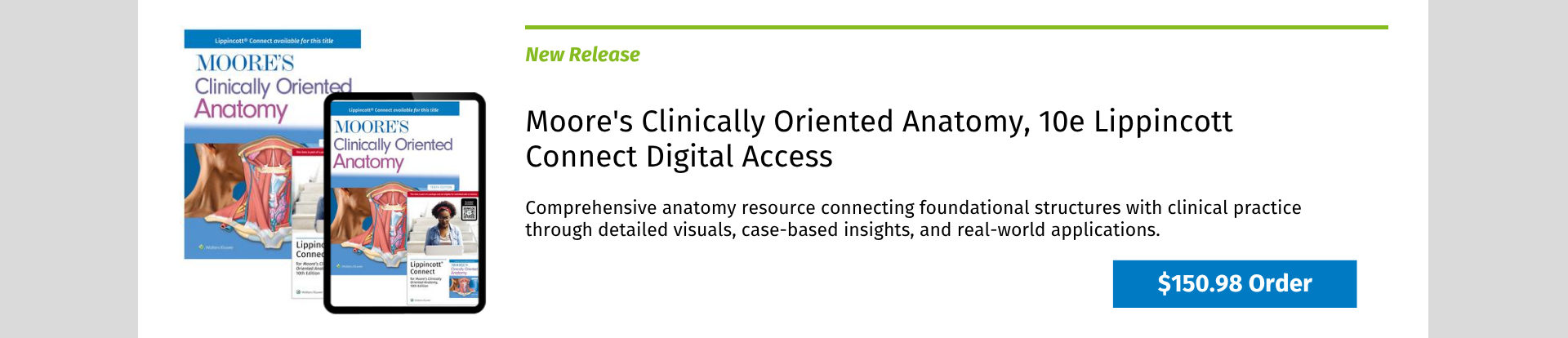 Moore's Clinically Oriented Anatomy, 10e Lippincott Connect Instant Digital Access