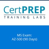 CertPREP Training Labs: Microsoft Exam AZ-500 (90 day license)