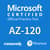 The MeasureUp AZ-120: Planning and Administering Microsoft Azure for SAP Workloads practice test. Pearson logo. MeasureUp logo