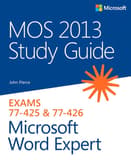 MOS 2013 Study Guide for Microsoft Word Expert (eBook)
