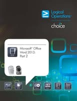 Microsoft Office Word 2013:Part 2 Student Electronic Courseware