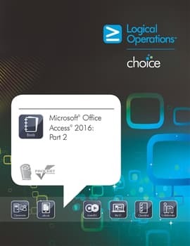Microsoft Office Access 2016: Part 2 Student Electronic Courseware