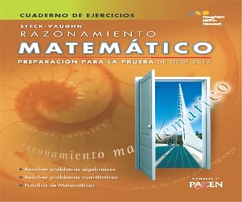 Steck Vaughn Ged Test Prep 2014 Ged Mathematical Reasoning Spanish Student Workbook