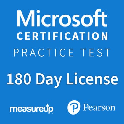 Microsoft Certification Practice Test (180-day license) by MeasureUp