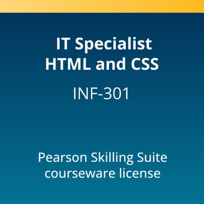 IT Specialist HTML and CSS Pearson (INF-301) Skilling Suite