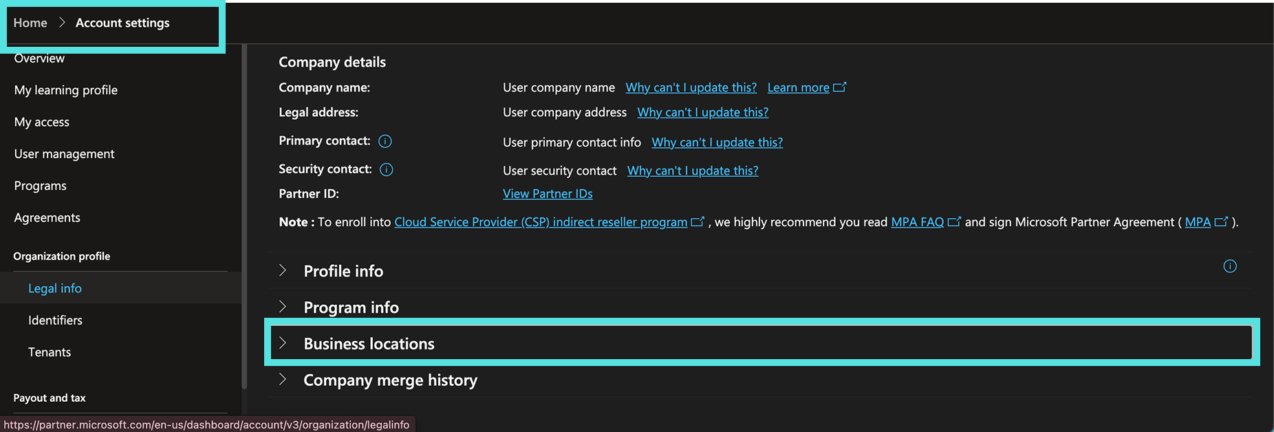 How to look up MPN location ID step 5