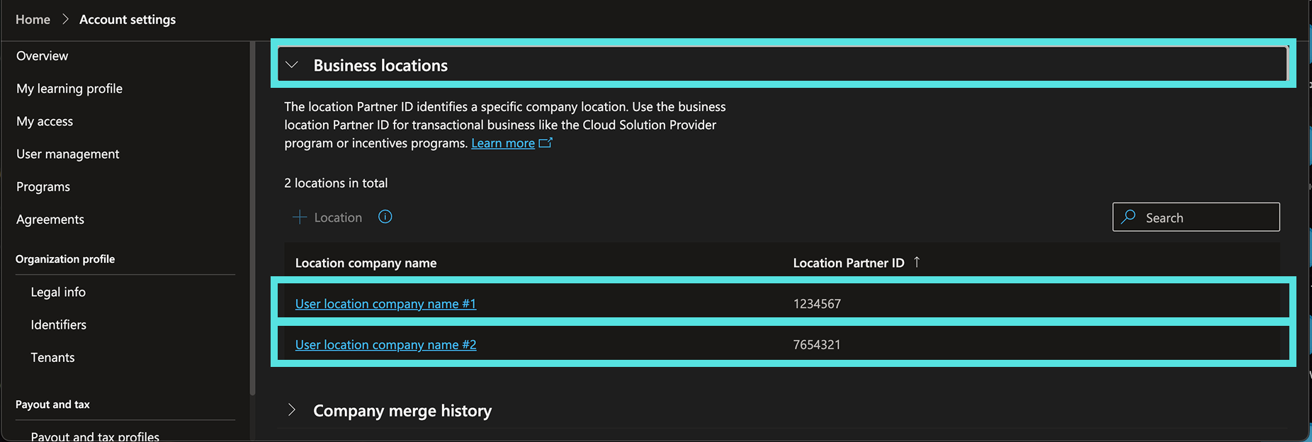 How to look up MPN location ID step 6