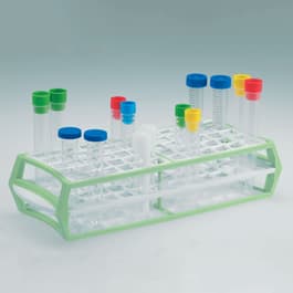 60-Place Polymer Tube Rack, Green