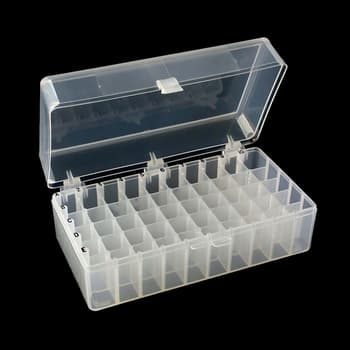50-Place Polypropylene Sample Storage Box - USA Scientific, Inc