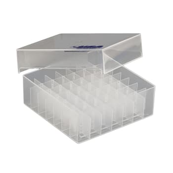 Square polypropylene 49-place freezer storage box - USA Scientific