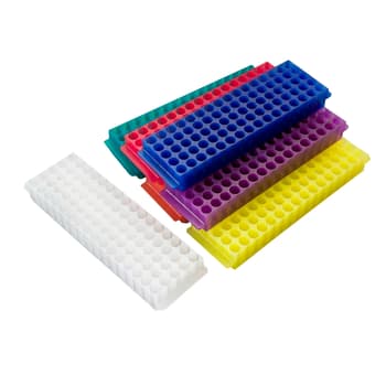80-Place Tube Rack, Mixed Standard Colors (Including Natural)