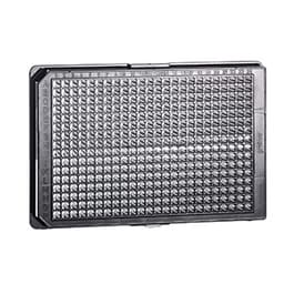 384 Well Cell Culture Microplate, F-Bottom, Black
