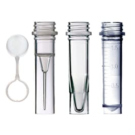 Self-Standing Tethered Screw Cap Microcentrifuge Tubes