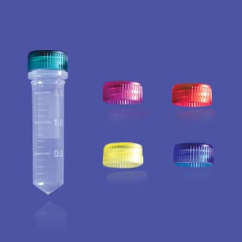 Screw Cap Microcentrifuge Tubes, Conical Base, 2.0 mL, assorted colors