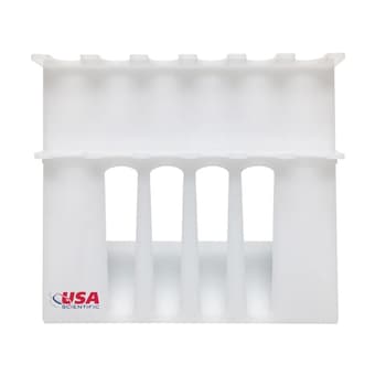 Angled Acrylic Pipette Stand, Multichannel Compatible, 6 place