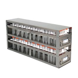 Upright Freezer 2-Drawer Rack for 15 mL Tubes, Holds 160 Tubes