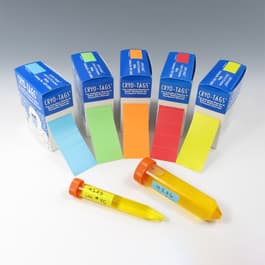 Cryo-Tags Color Labels on Rolls in Boxes