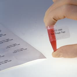 Clear Laser Tough-Tags Labels on Sheets