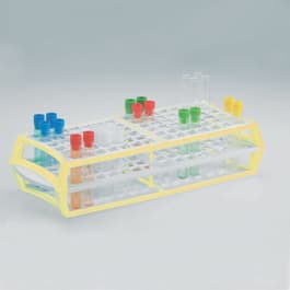 84-Place Polymer Tube Rack, Yellow