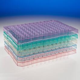 TempPlate Semi-Skirted 96-Well PCR Plate, Assorted Colors