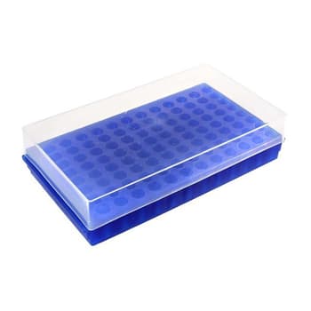 96-Place Tube Rack, Blue