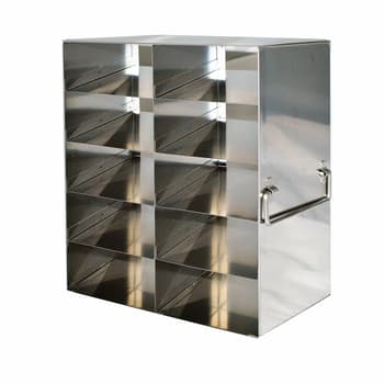 Upright Freezer Rack for 2” H Boxes - USA Scientific, Inc Upright Freezer Rack for 2” H Boxes - USA Scientific, Inc