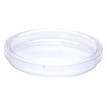 100 x 13 mm compact polystyrene slippable petri dish with side arrows and isobars, sterile, 30/sleeve, 600/cas