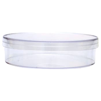 100 x 25 mm deep polystyrene stackable petri dish, sterile