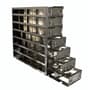 28-Place Upright Freezer Sliding Drawer Rack for 2&quot; H Boxes