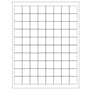 1.0&quot; L x 1.0&quot; W. 80/sheet, 1600/box