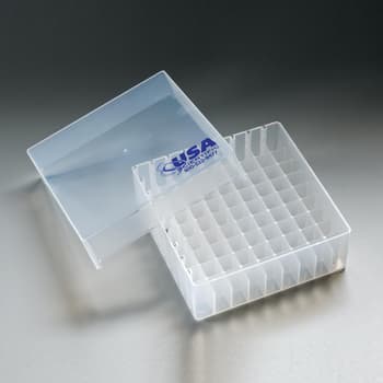 16-Place Polypropylene Box for 50 mL Tubes - USA Scientific, Inc