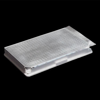 Aluminum sealing foil for long term cold storage at -80C, closeup