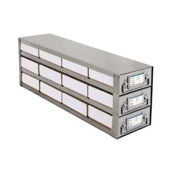 12-Place Upright Freezer Sliding Drawer Rack for 2&quot; H Boxes