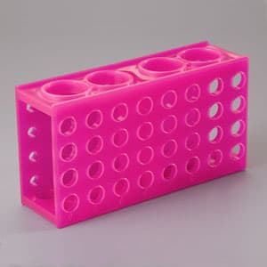 Polypropylene 4-way rack stands, Pink