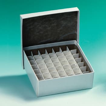 Premium Cardboard Box with Grid, Shallow Lid - USA Scientific, Inc